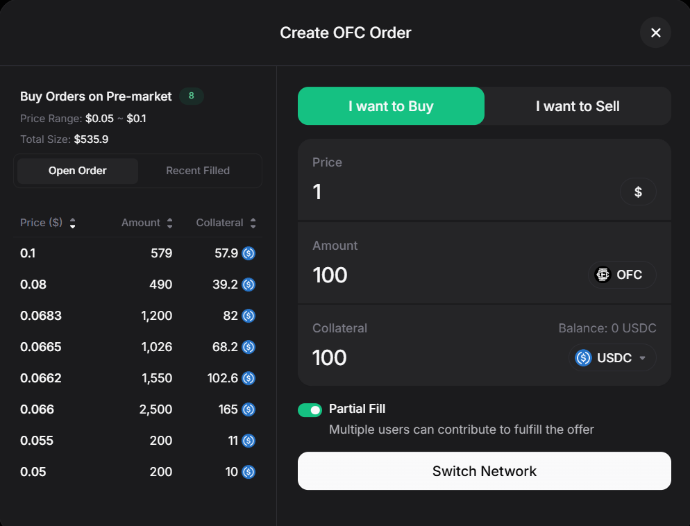 How to trade OneFootball Club ($OFC) on Whales Market