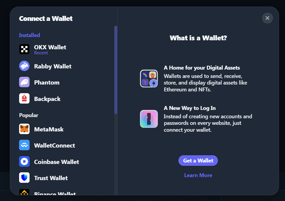 connect a wallet