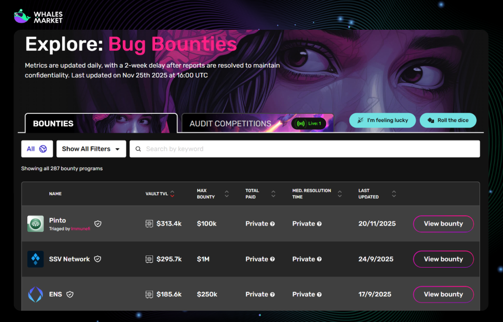 explore the bug bounty programs