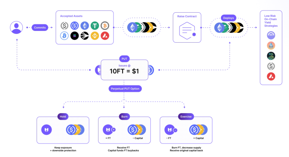 illustration of flying tulips fundraising flow