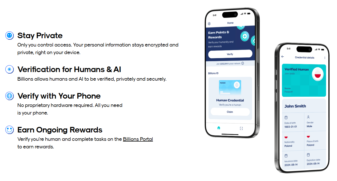 key features of billions network