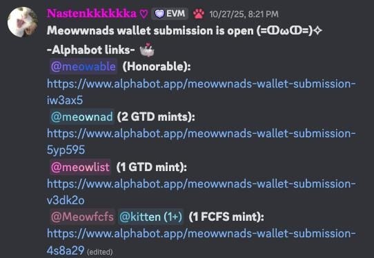 meowwnad whitelist submit