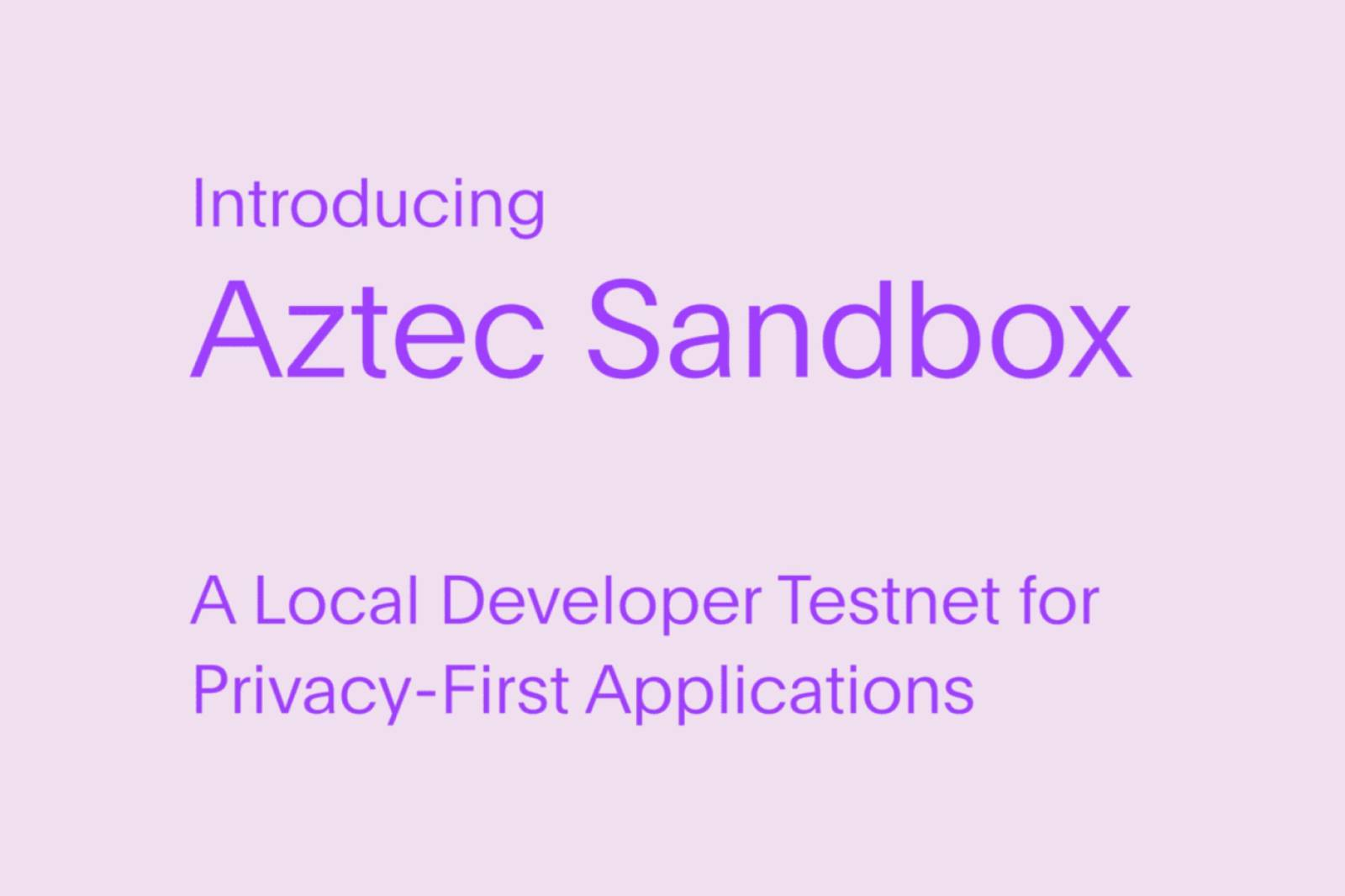 aztec sandbox