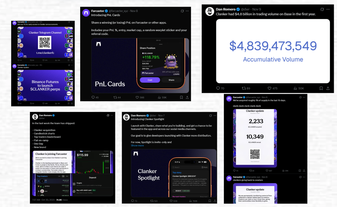 clanker and degen holders may receive an airdrop from farcaster