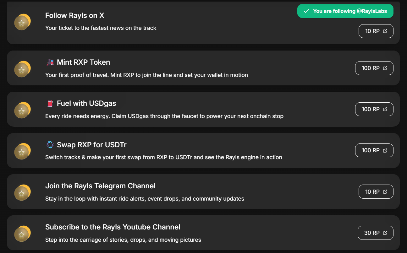 rayls loyalty program