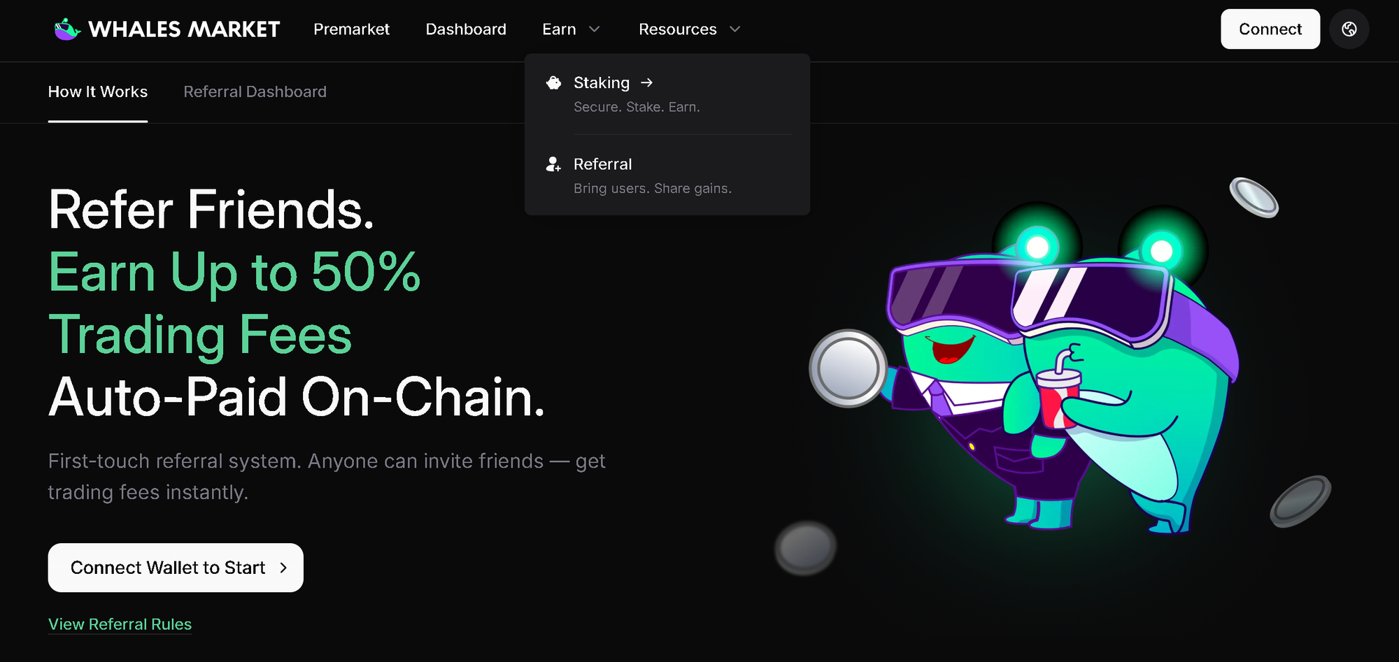 how to join whales market referral program 1