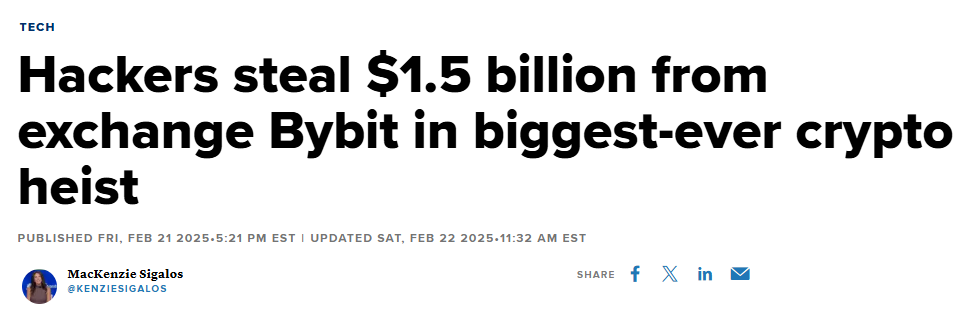 $1.5b stolen in historic bybit crypto hack