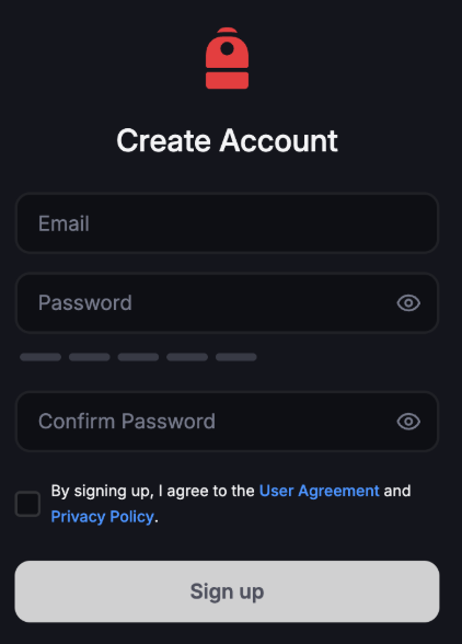 access backpack and create an account