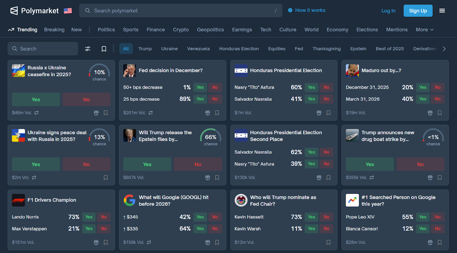 betting on polymarket