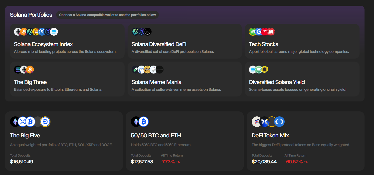 passive investment strategies on glider