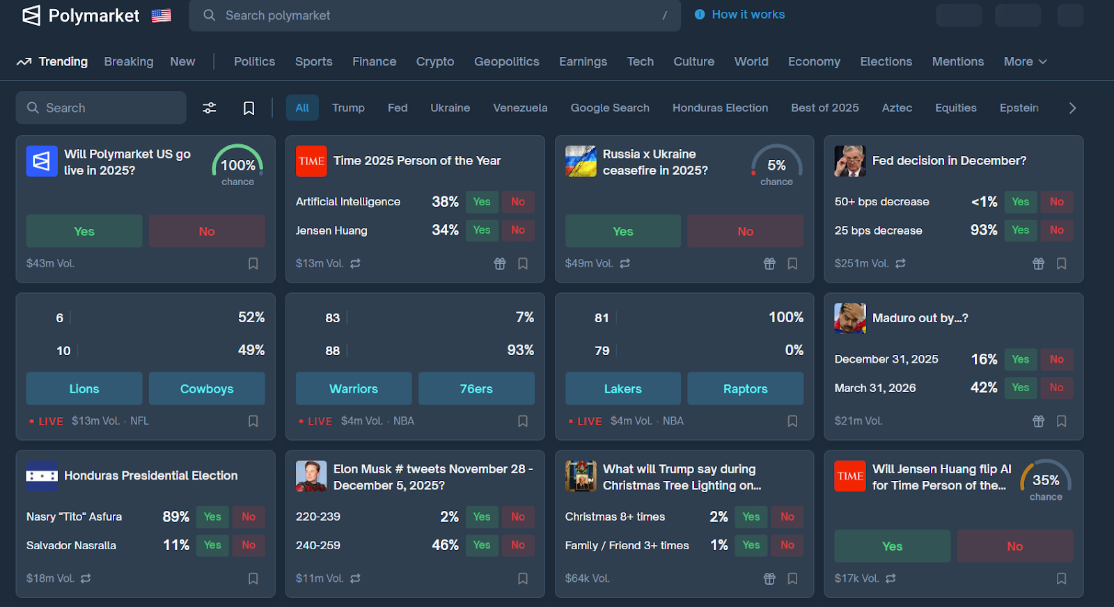 prediction on polymarket
