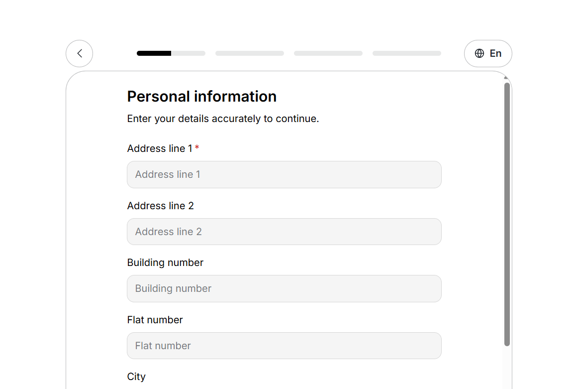 step 2: kyc the account