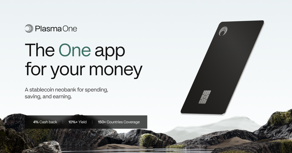 plasma one stablecoin neobanks crypto