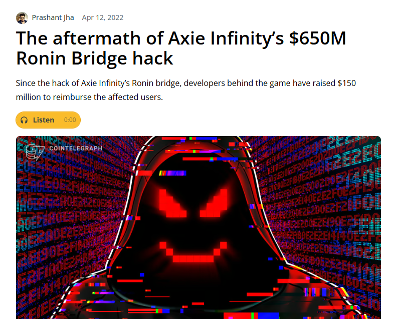 ronin bridge hack (2022)