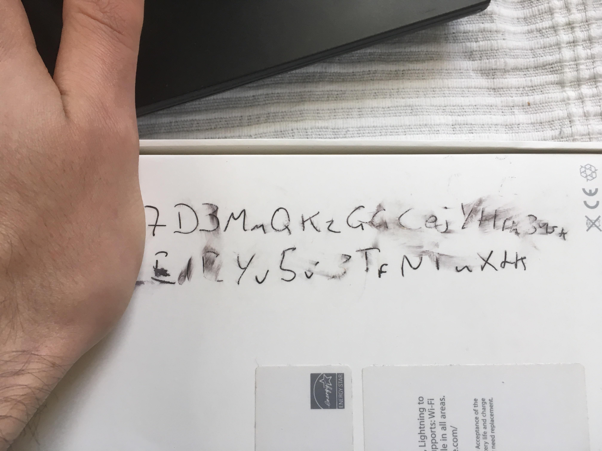 write private key seed phrase down on paper