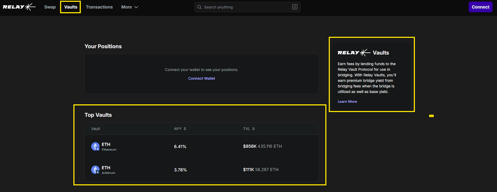 step 3 use relay vaults&nbsp;