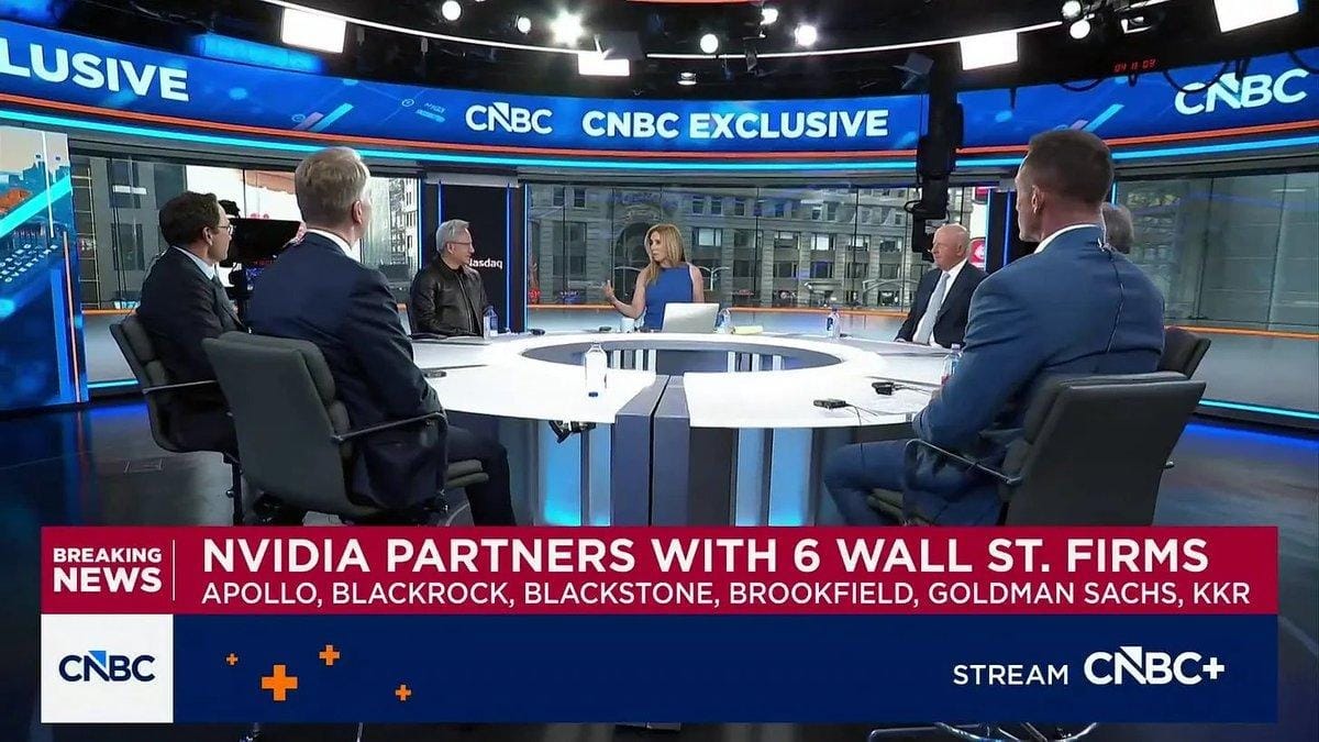 Nvidia and major financial firms discuss compute as an asset class. Source: CNBC; image cited by Avian Capital.