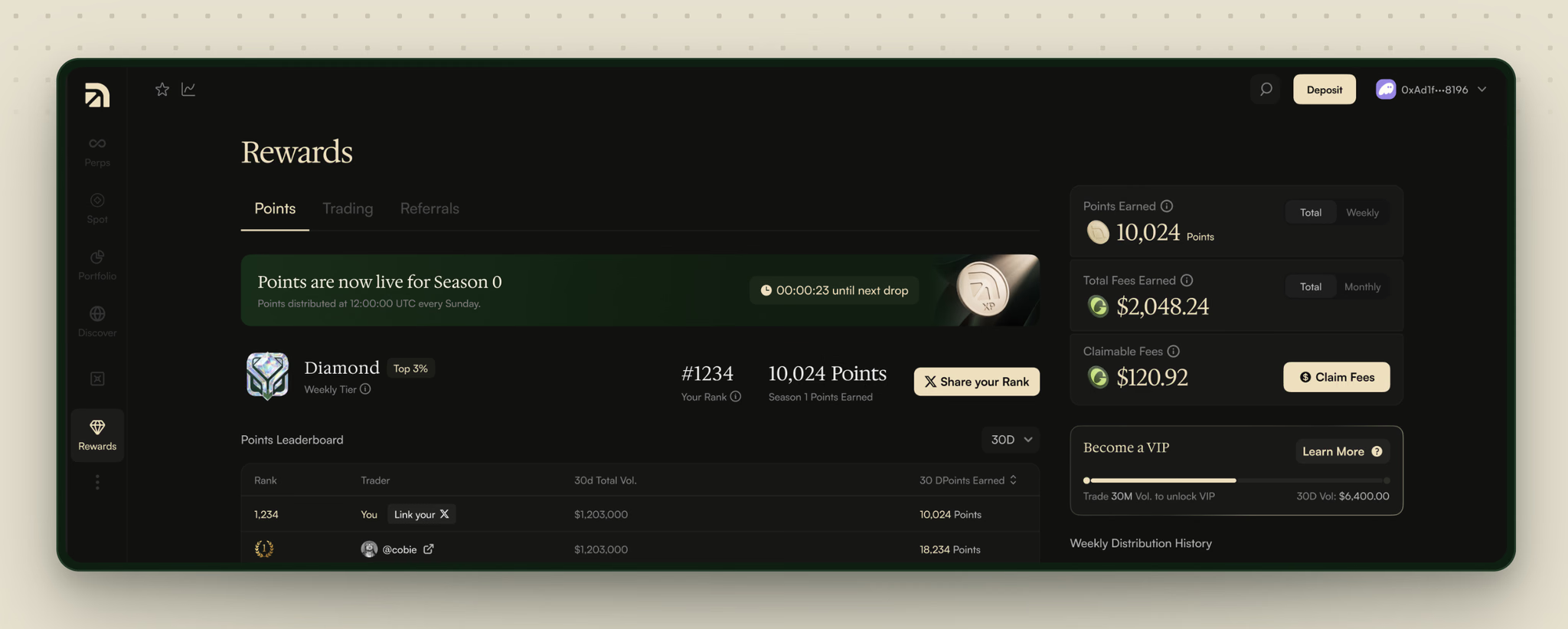 Arcus Season 0 recognizes activity from the private beta.