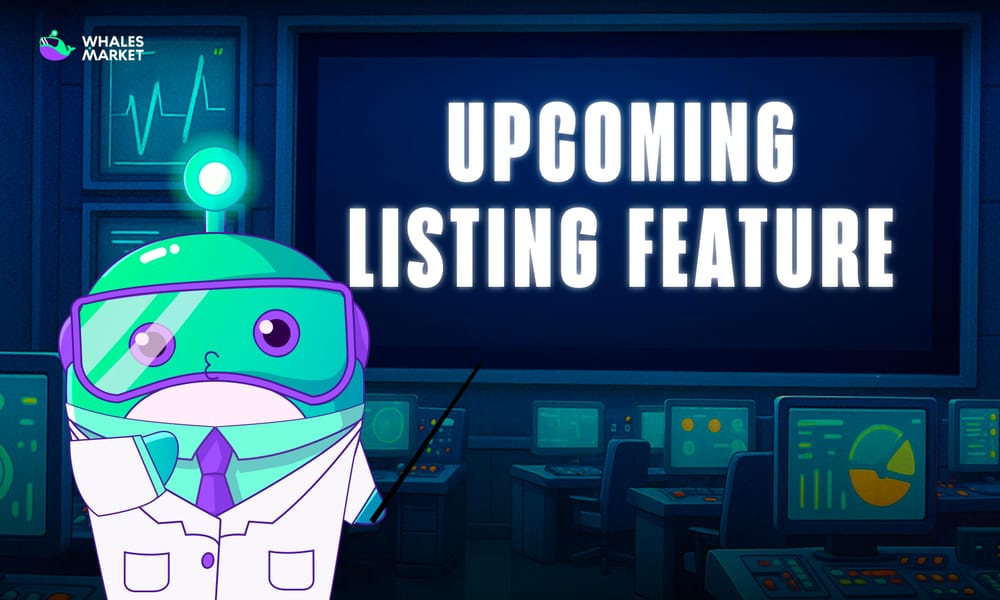 Upcoming Listing Feature on Whales Market