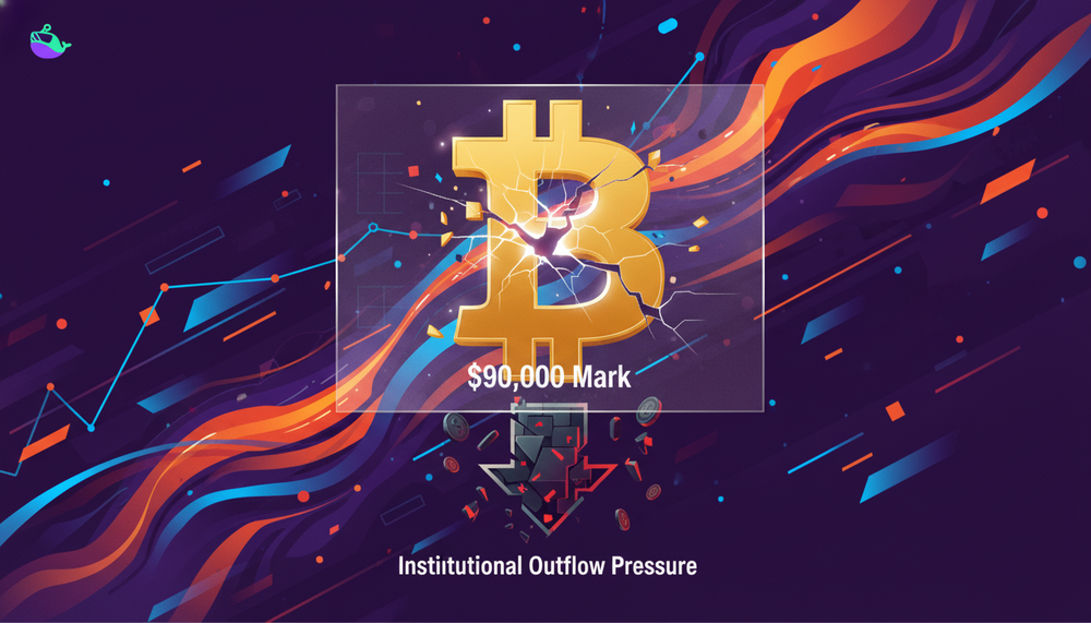 bitcoin challenges 90 000 mark recovery expectations face institutional outflow pressure