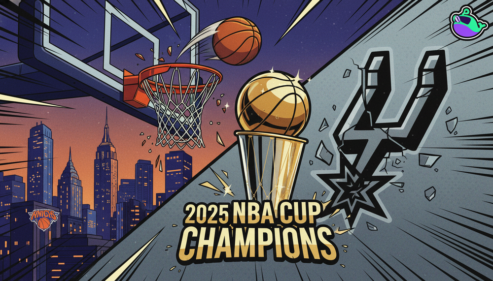 takeaways highlights as knicks defeat spurs to win 2025 nba cup